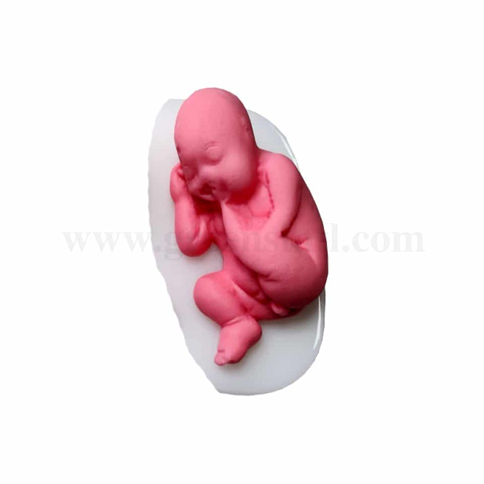 GREENS Silicone Mould Sleeping Baby 90 x 50 mm