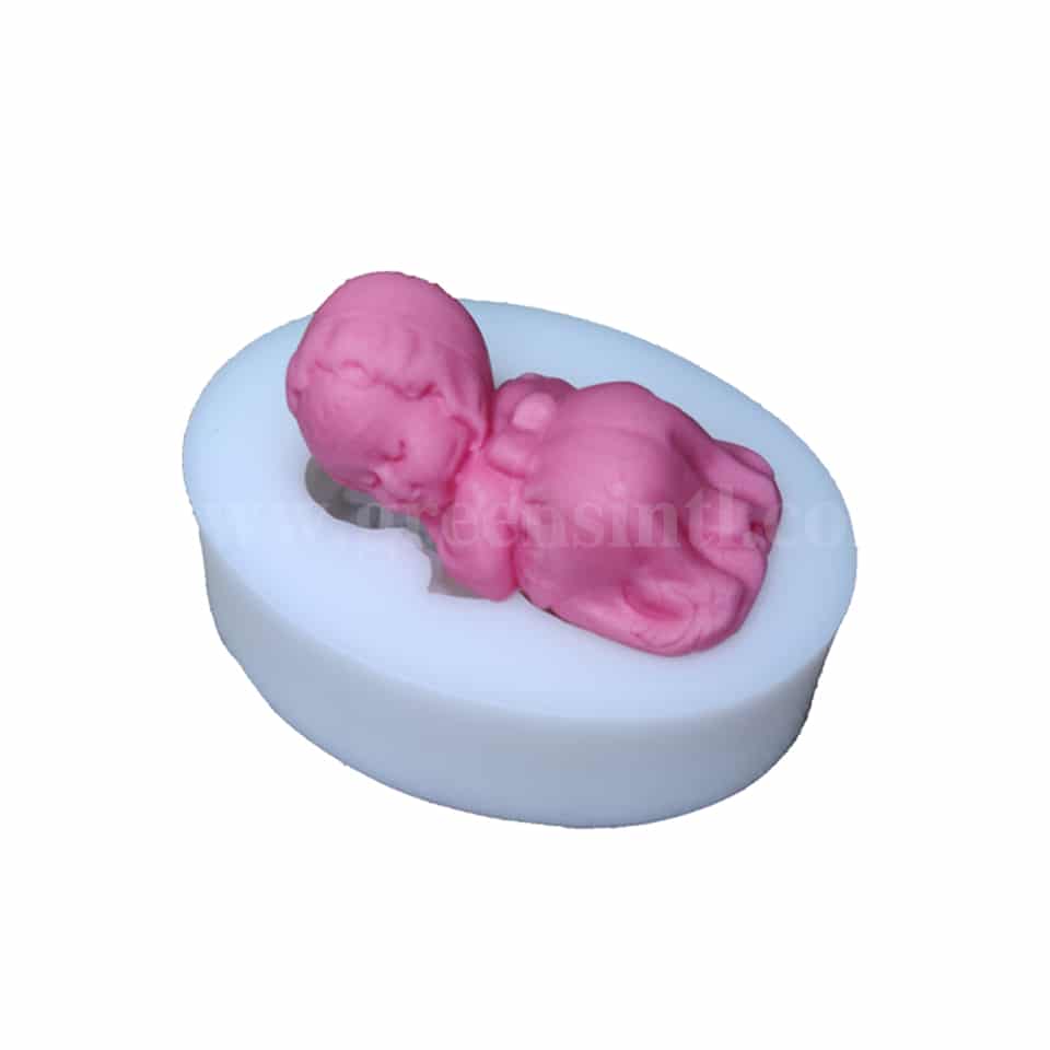 GREENS Silicone Mould Sleeping Baby 75 x 50 mm