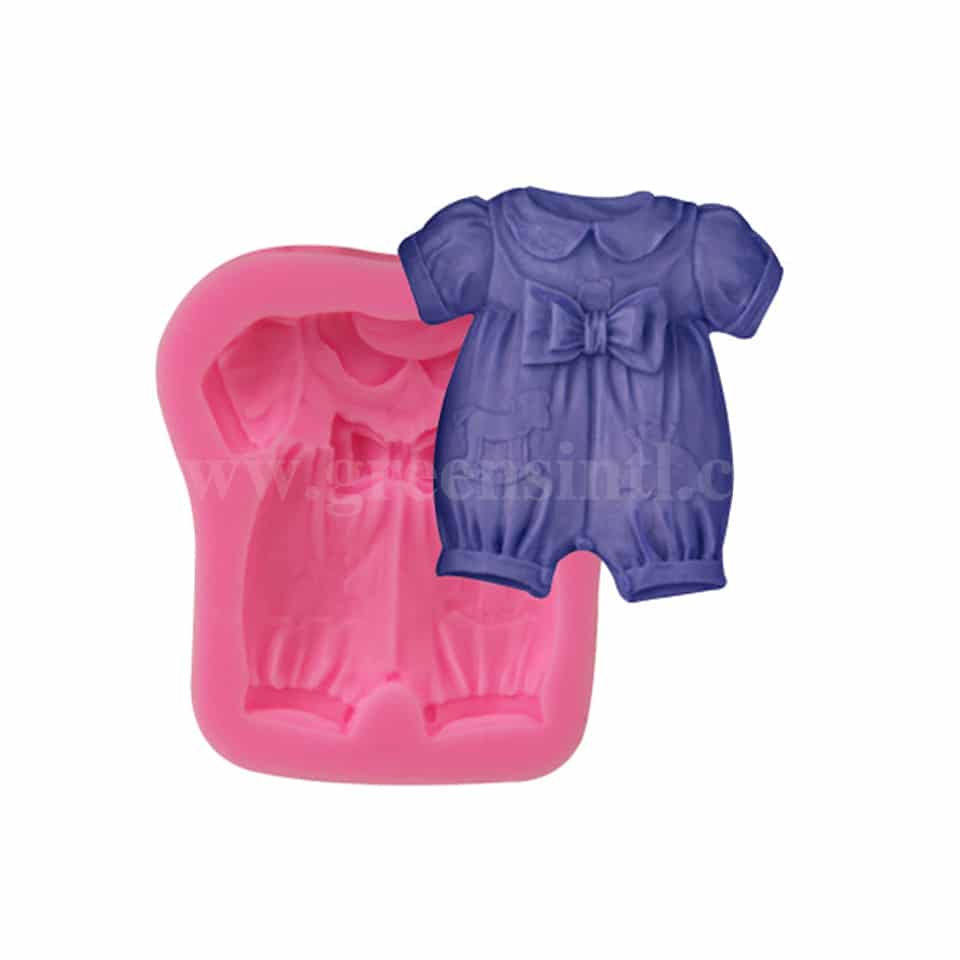 GREENS Silicone Mould Baby Dress 77 x 75 mm