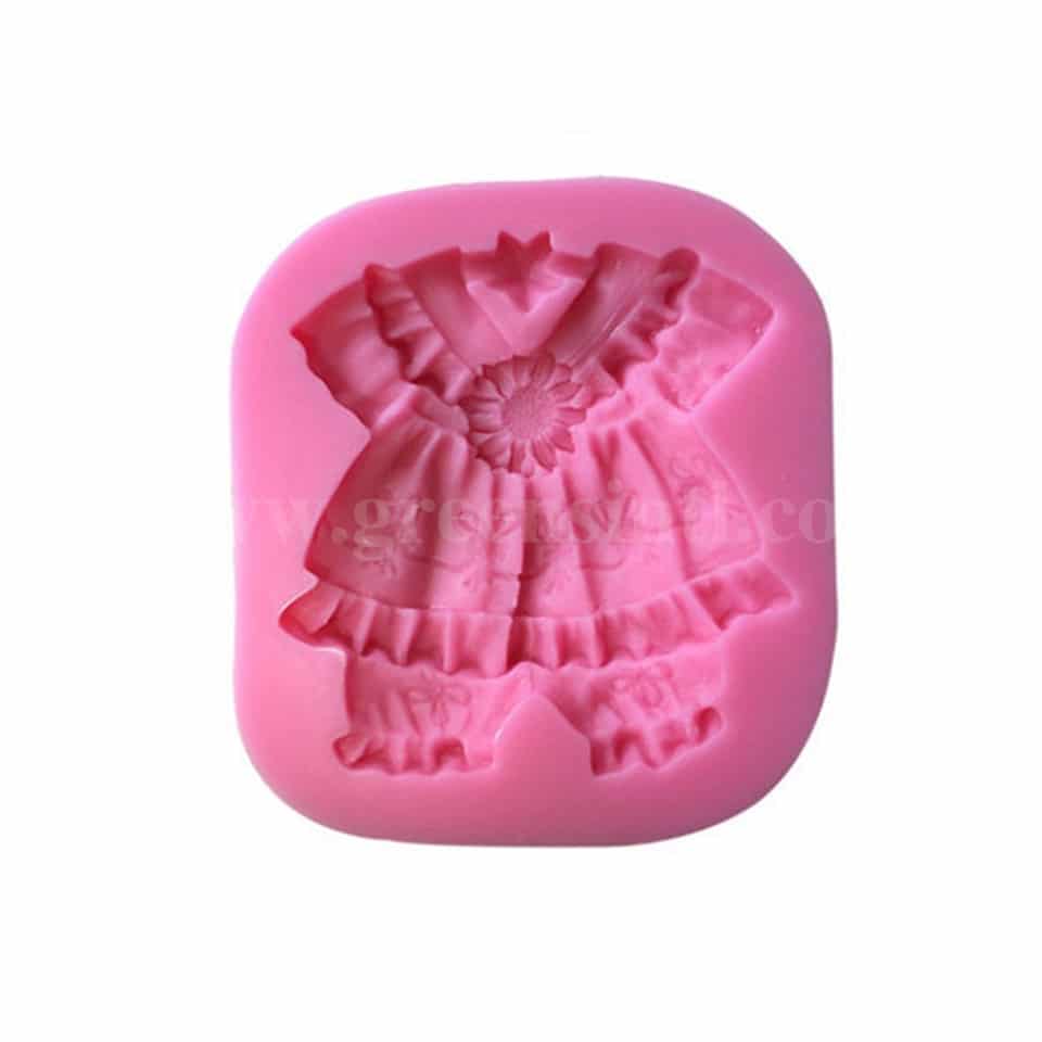 GREENS Silicone Mould Baby Dress 80 x 70 mm