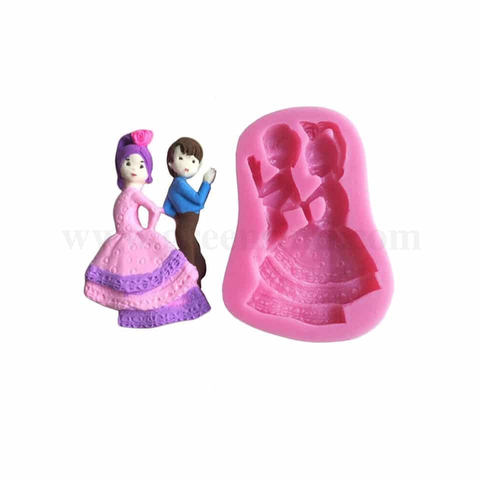 GREENS Silicone Mould - Salsa Dancing Couple 85 x 65 mm