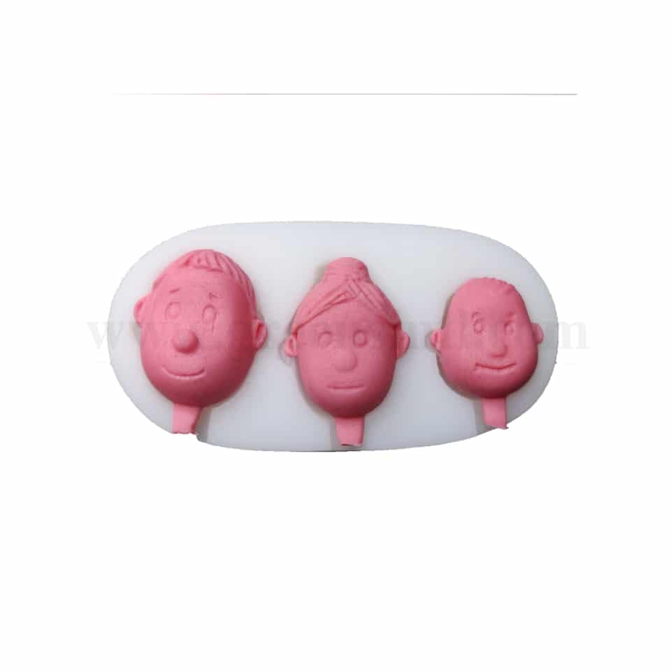 GREENS Silicone Mould Child Faces 100 x 50 mm