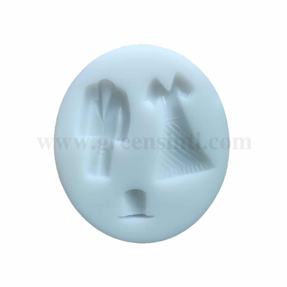 GREENS Silicone Mould Wedding Dress For Couple 70 mm