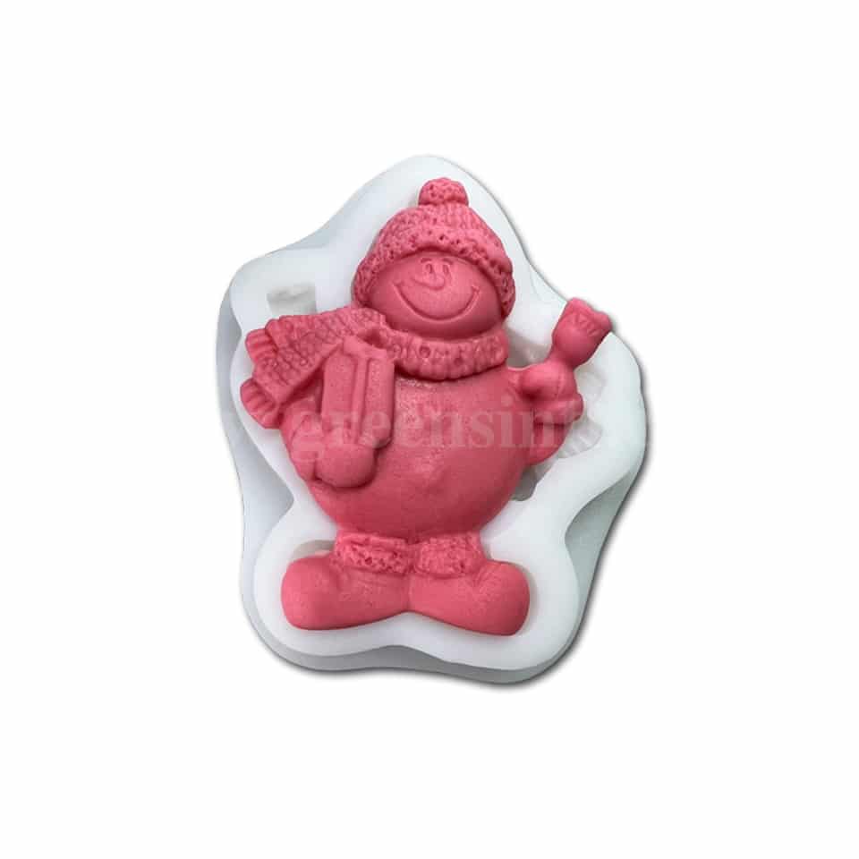 GREENS Silicone Mould Snow Man 80 x 70 mm