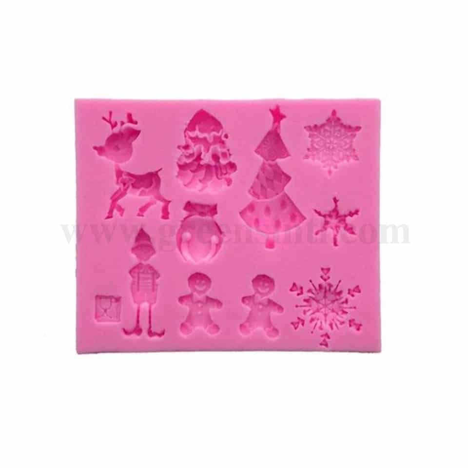 GREENS Silicone Mould Christmas Decorations