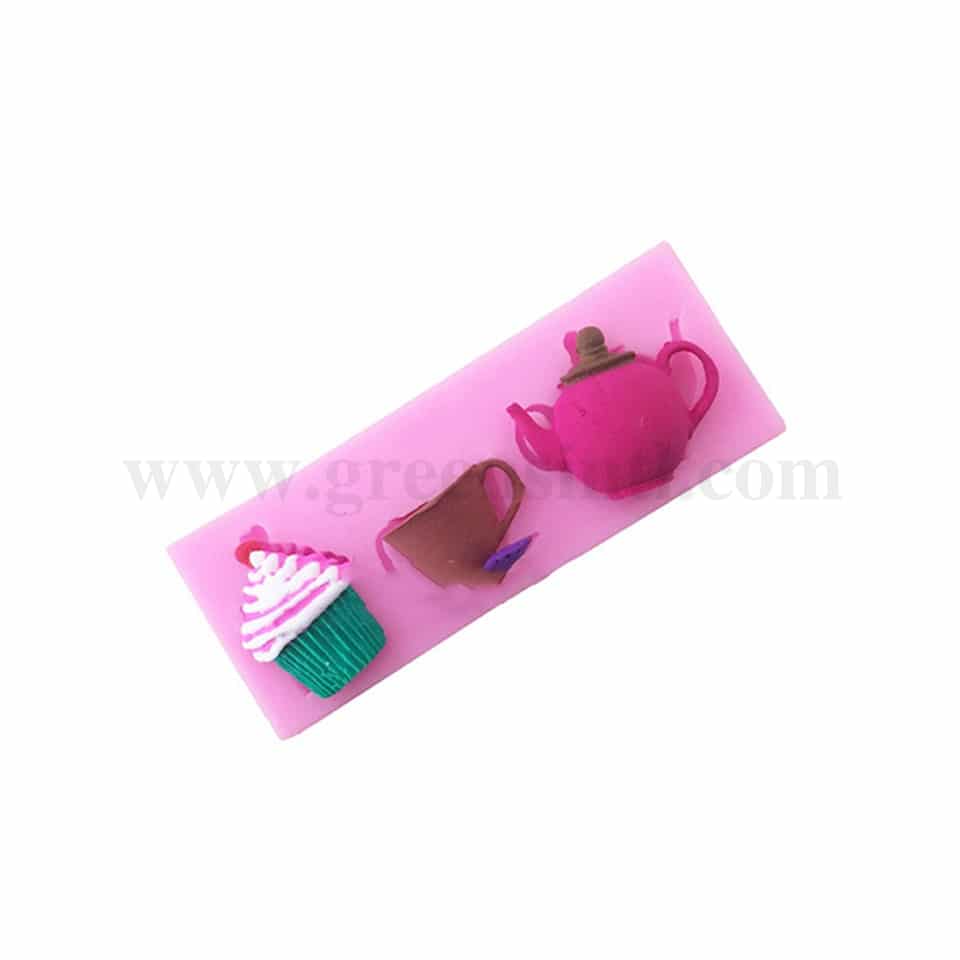 GREENS Silicone Mould Cup Saucer And Muffin 121 x 45 mm
