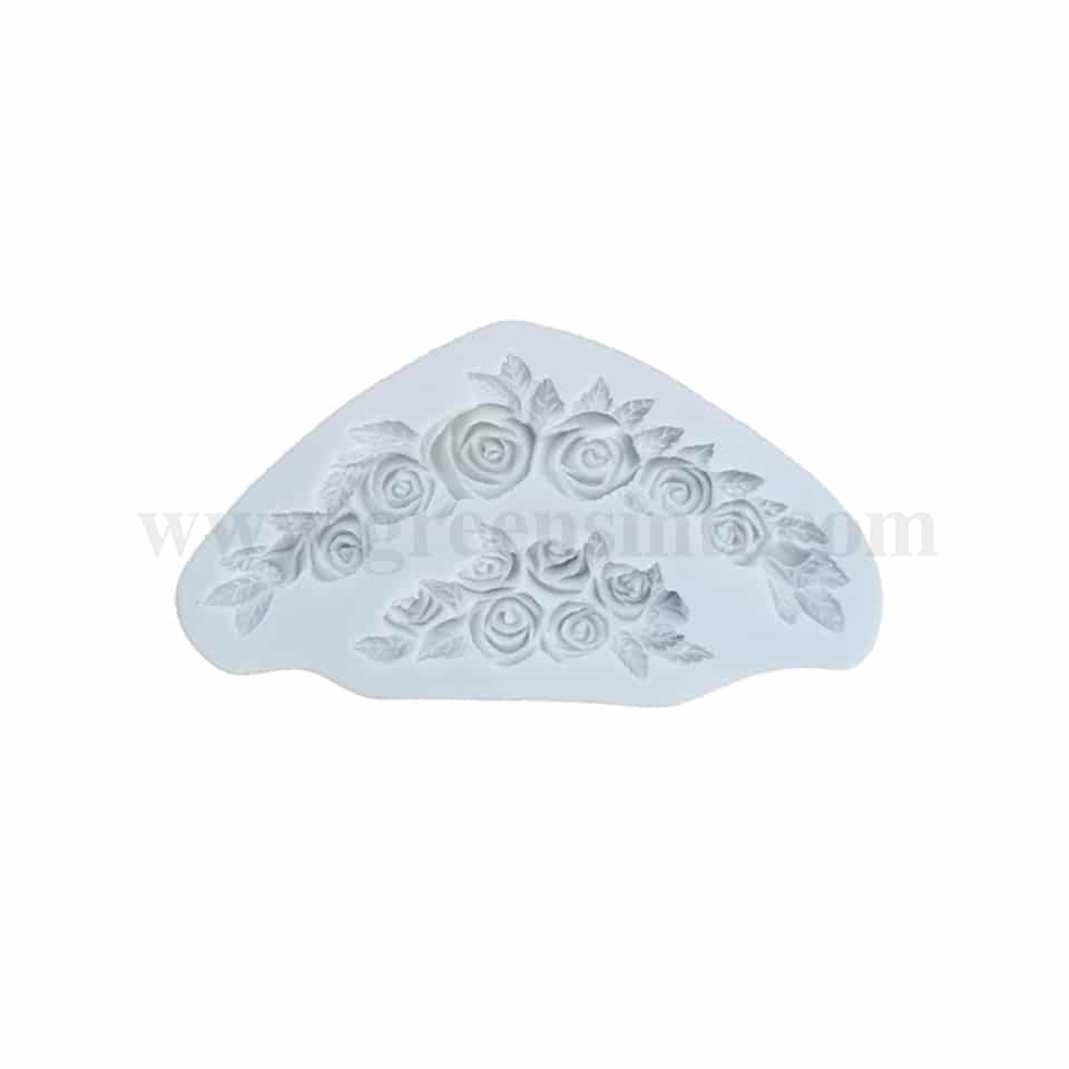 GREENS Silicone Mould Flower Border 160 x 85mm