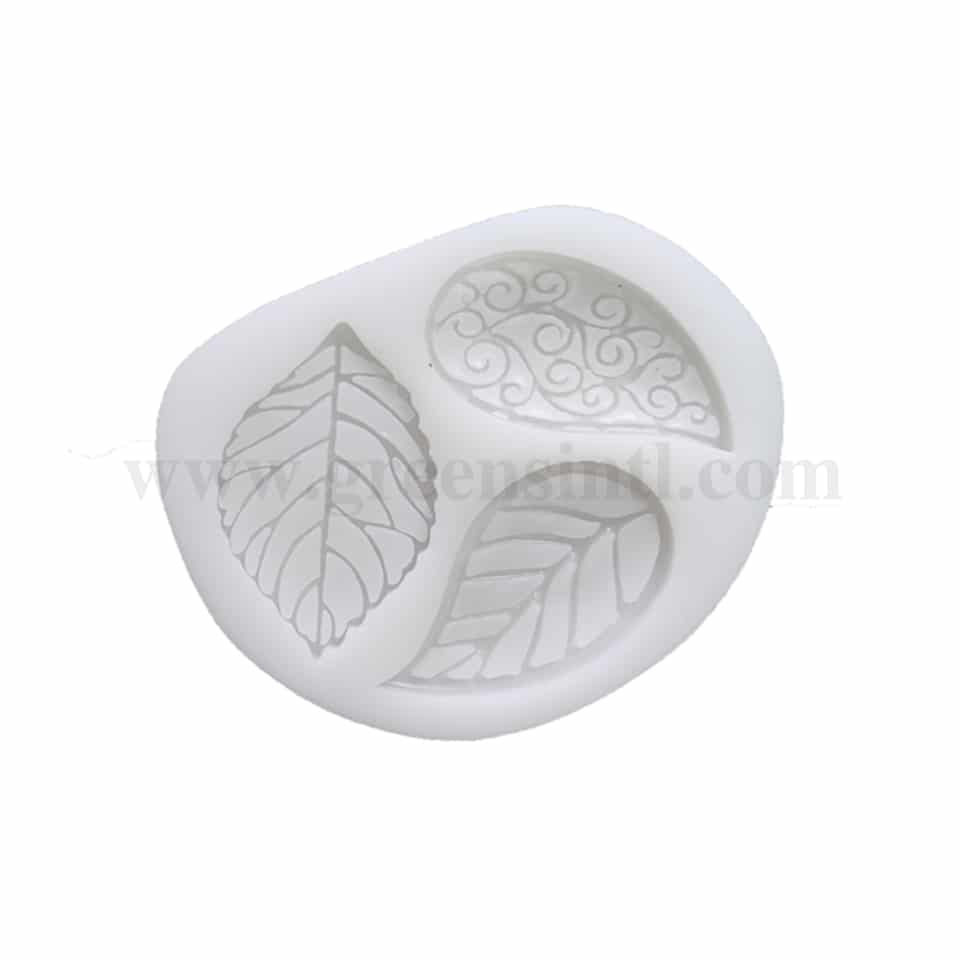 GREENS Silicone Mould Leaves 75 x 75 mm