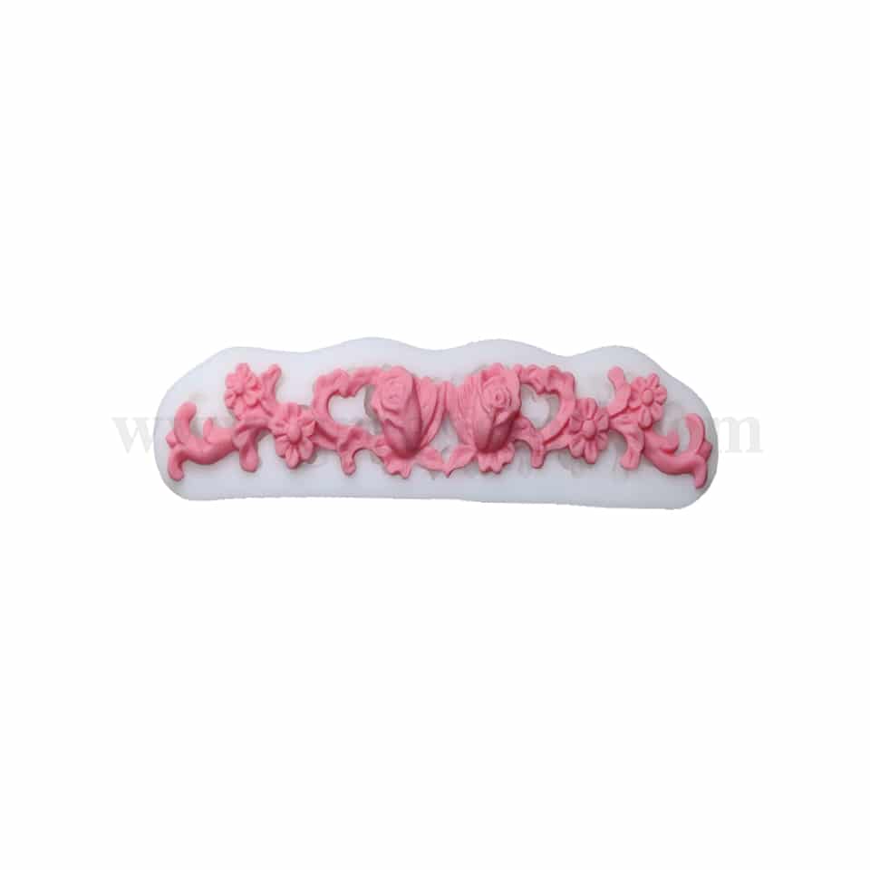 GREENS Silicone Mould Frill / Border Designs 165 x 30 mm