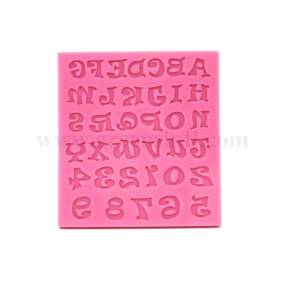 GREENS Silicone Mould Alphabets & Numbers 109 x 110mm