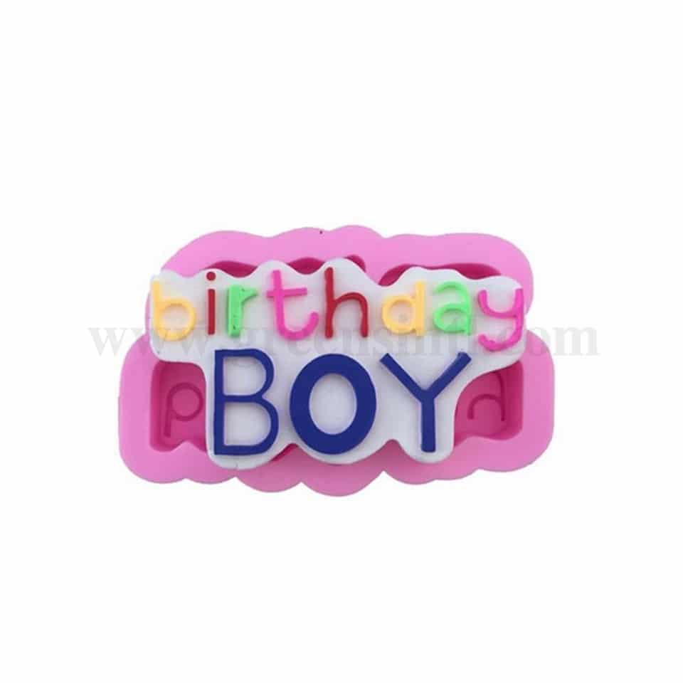 GREENS Silicone Mould Birthday Boy 95 x 60 mm