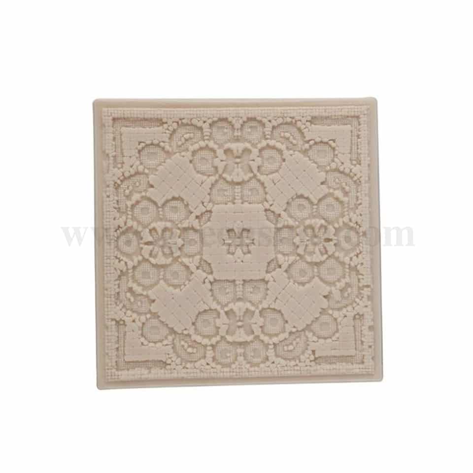 GREENS Silicone Mould Floral Printed Texture Mat 105 x 105mm