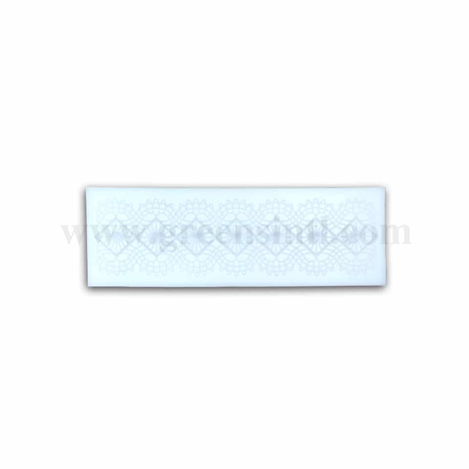 GREENS Silicone Mould Border Lace Mat 160 x 50 mm