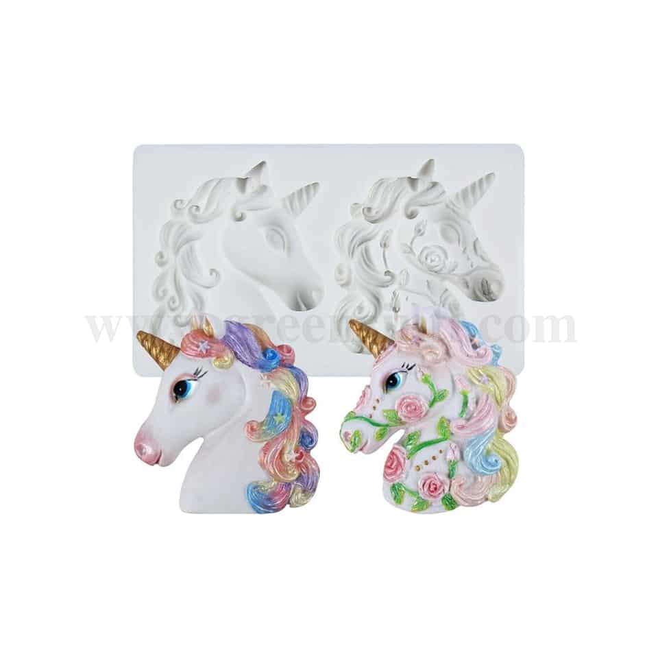 GREENS Unicorn Silicone Mould 55mm x 62mm
