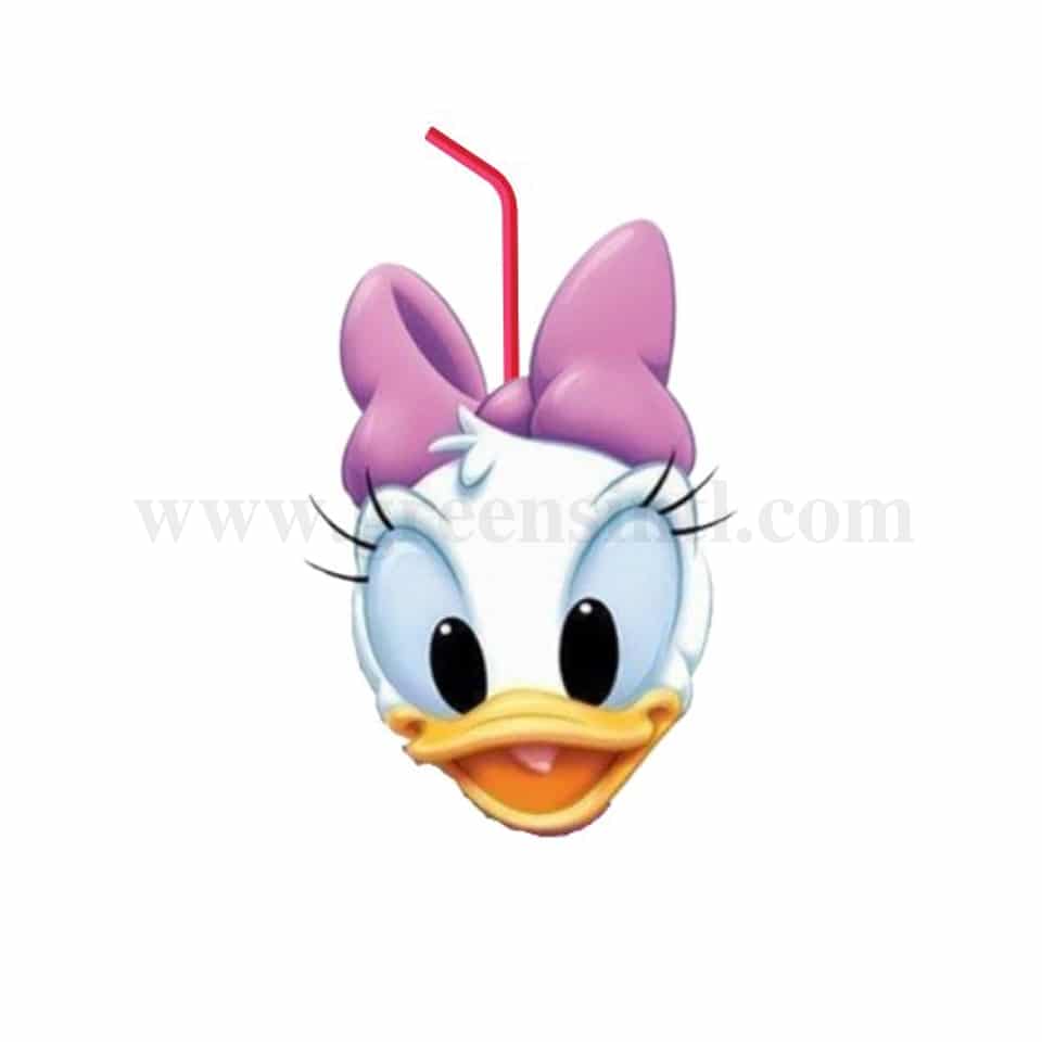 GREENS Daisy Duck Straw Topper 3D Silicone Mould 66 x 44 mm