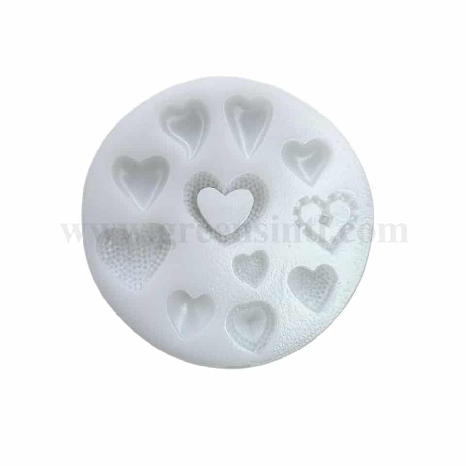 GREENS Hearts Silicone Mould 88 x 88 mm