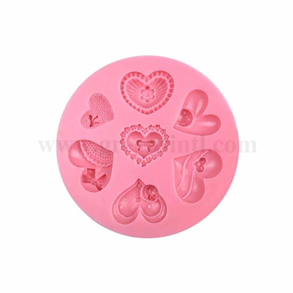 GREENS Hearts Cake Silicone Mould 96 x 59 mm