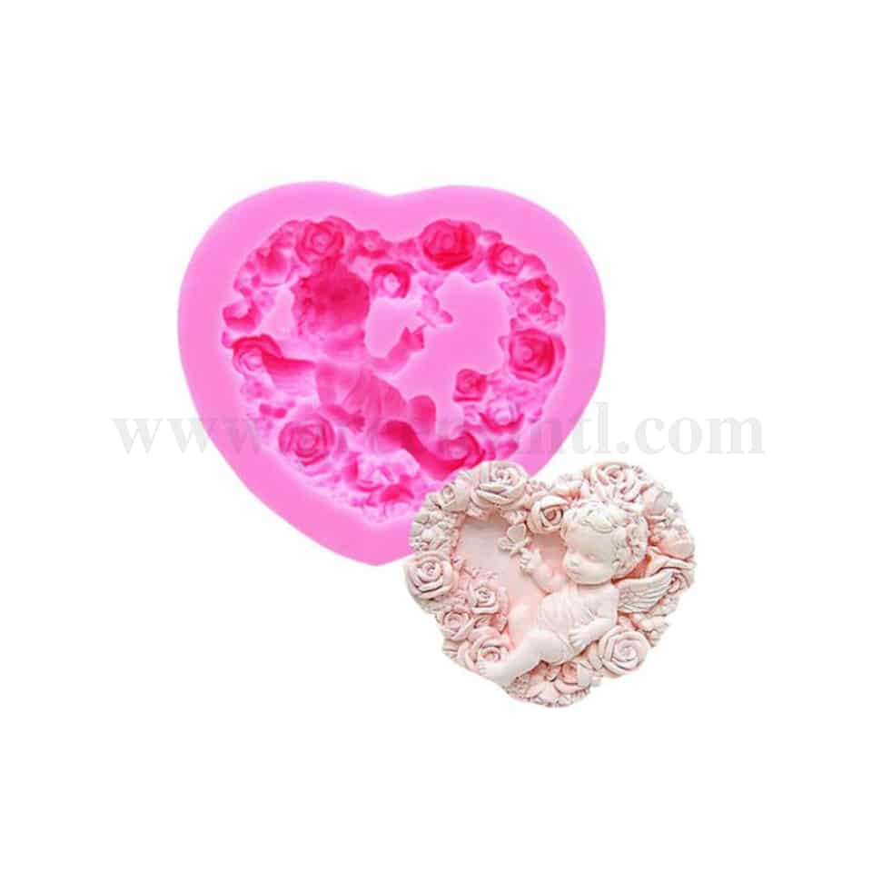 GREENS Angel Heart Silicone Mould 87 x 79 mm