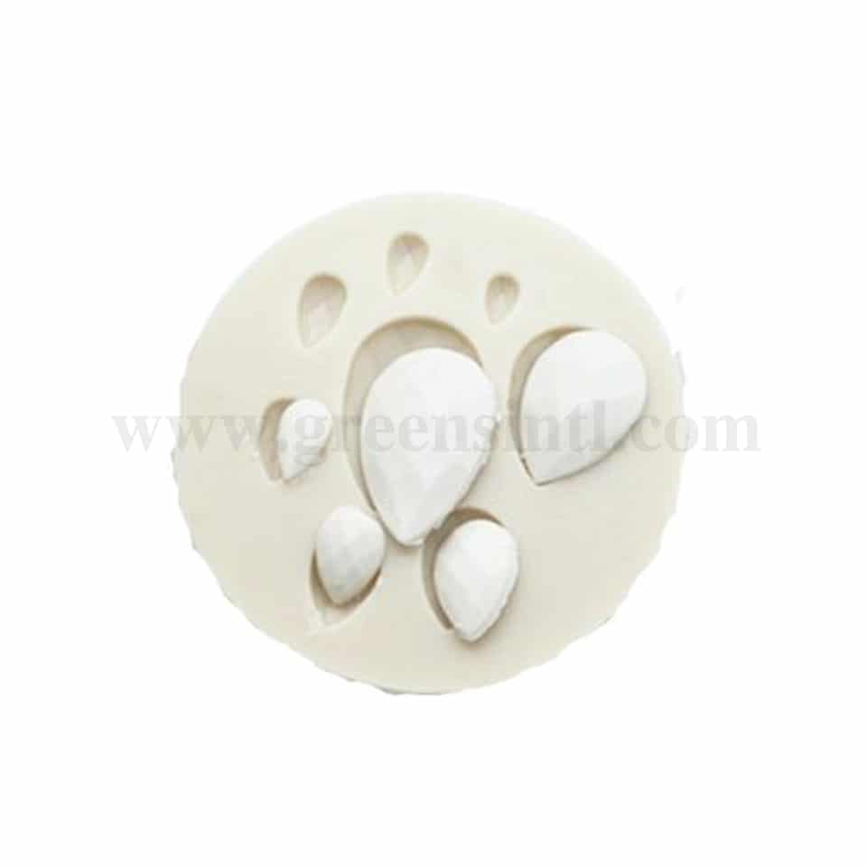 GREENS Drop Shaped Jewels Silicone Mould 71 x 71 mm