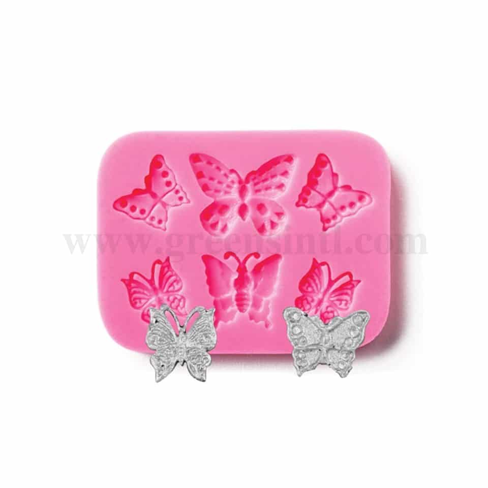 GREENS Silicone Mould Butterflies 75 x 57 x 7 mm