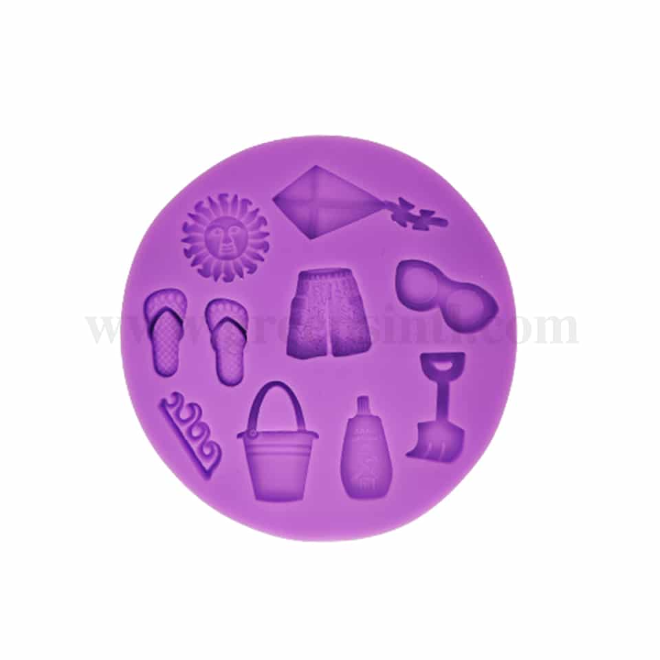 GREENS Silicone Mould Beach Theme 90 x 9 mm