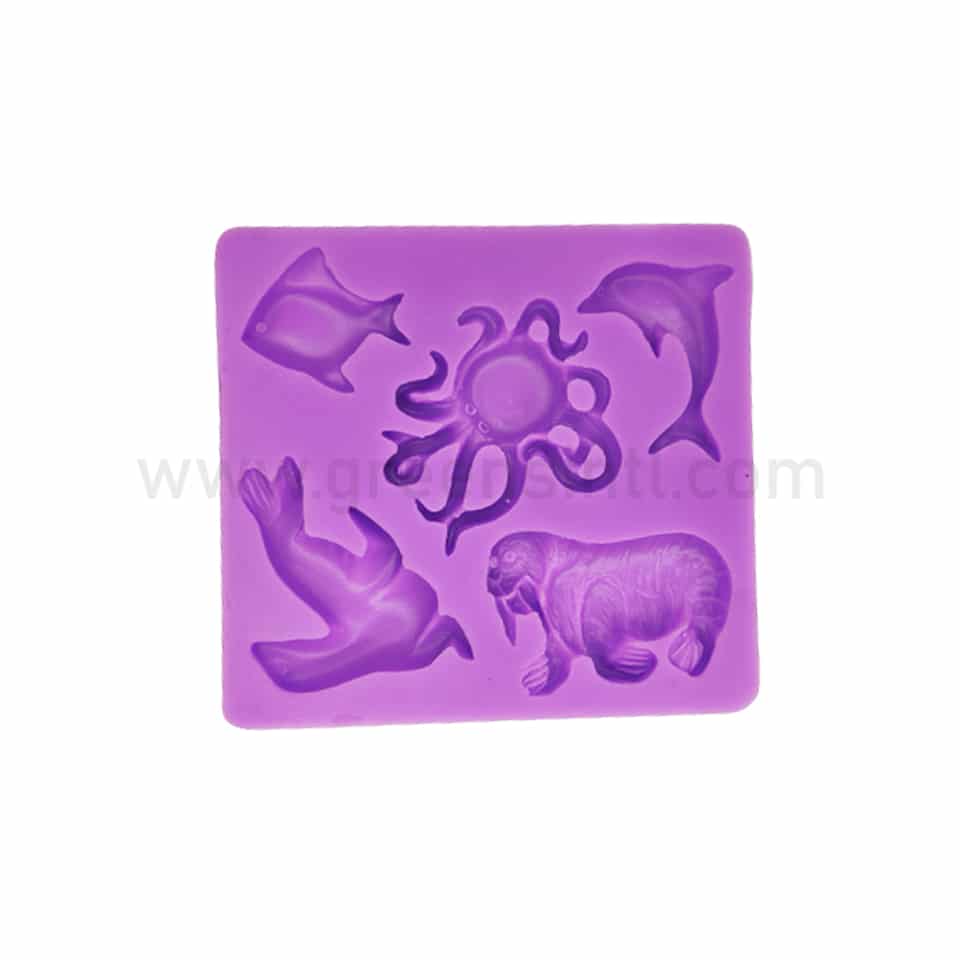 GREENS Silicone Mould Sea Animals 88 x 80 x 10 mm