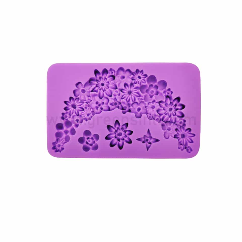 GREENS Silicone Mould Flower Decoration 130 x 80 x 12 mm
