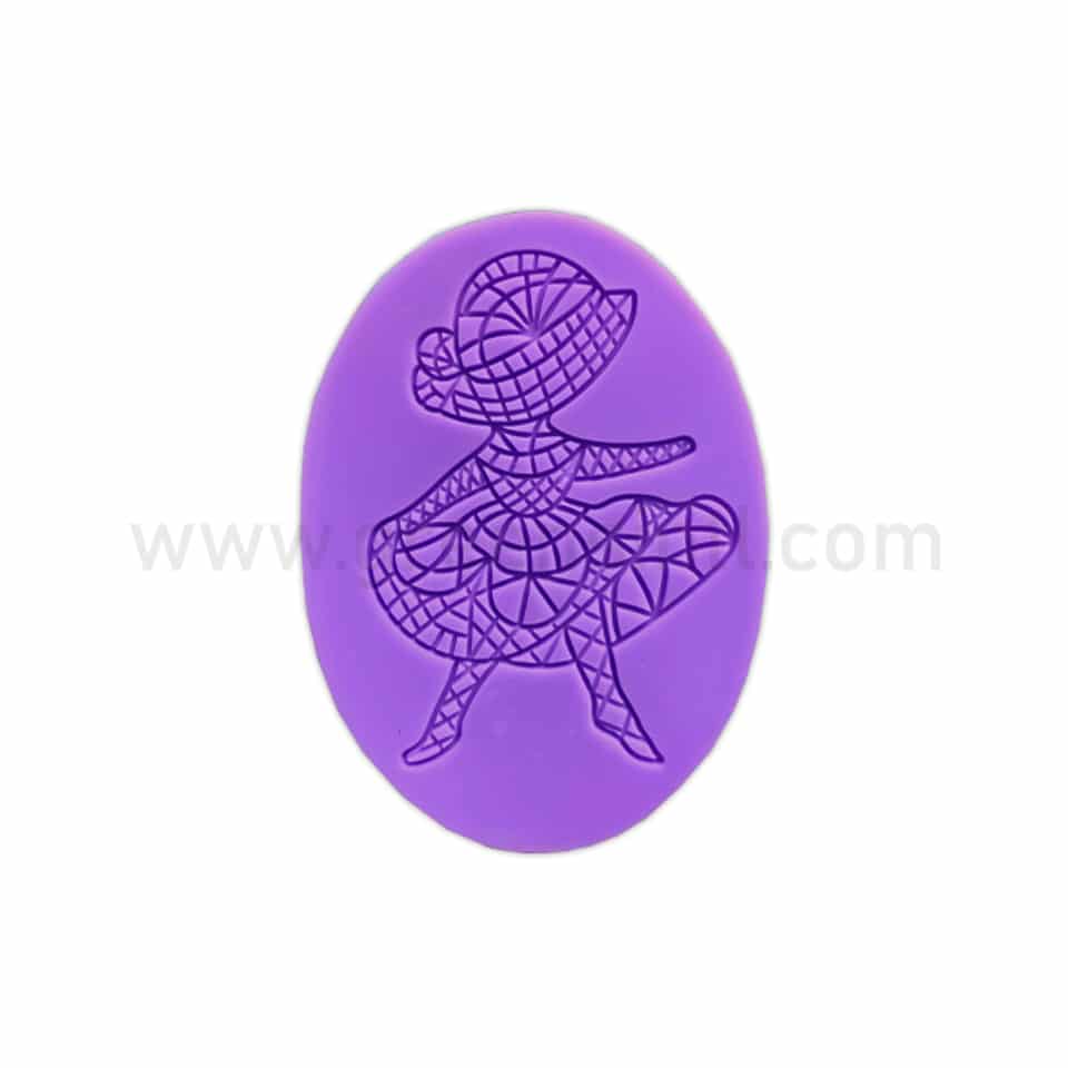 Greens Silicone Mould Girl Lace Mat 112 x 82 x 4 mm