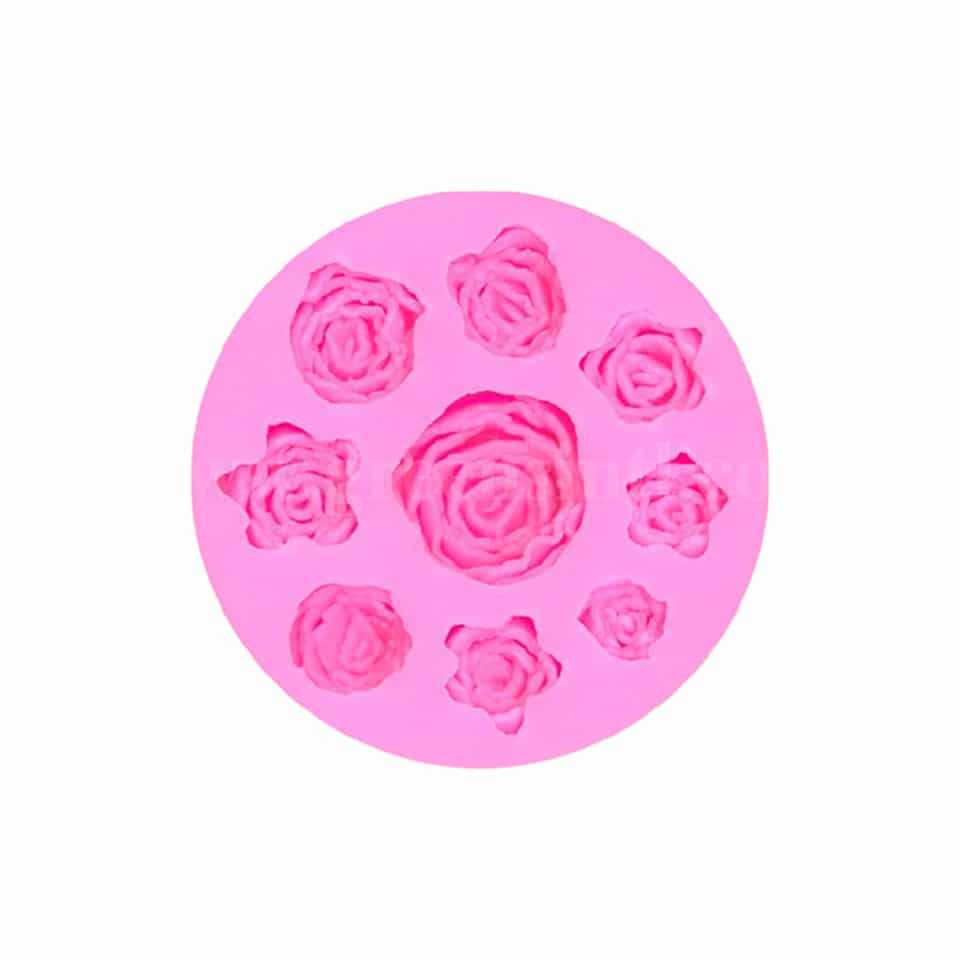 GREENS Silicone Mould Roses 100mm