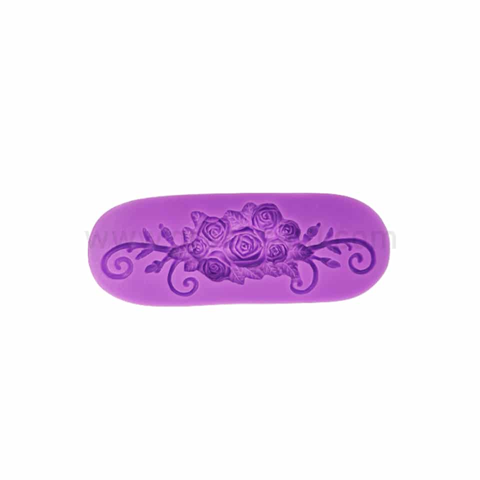 GREENS Silicone Mould Rose Decorations 130x50 mm