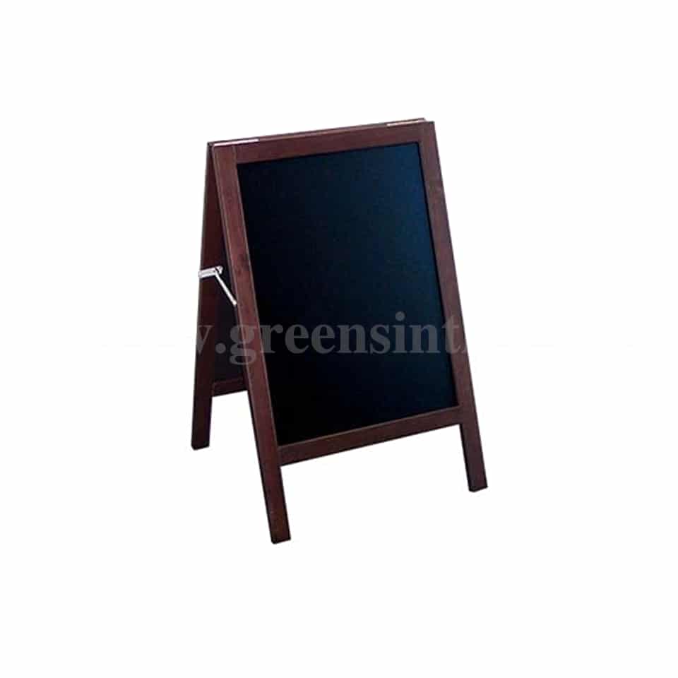 ETIQ-ETAL Deep Mahogany Wooden A-Board 500 x 470 x 800 mm