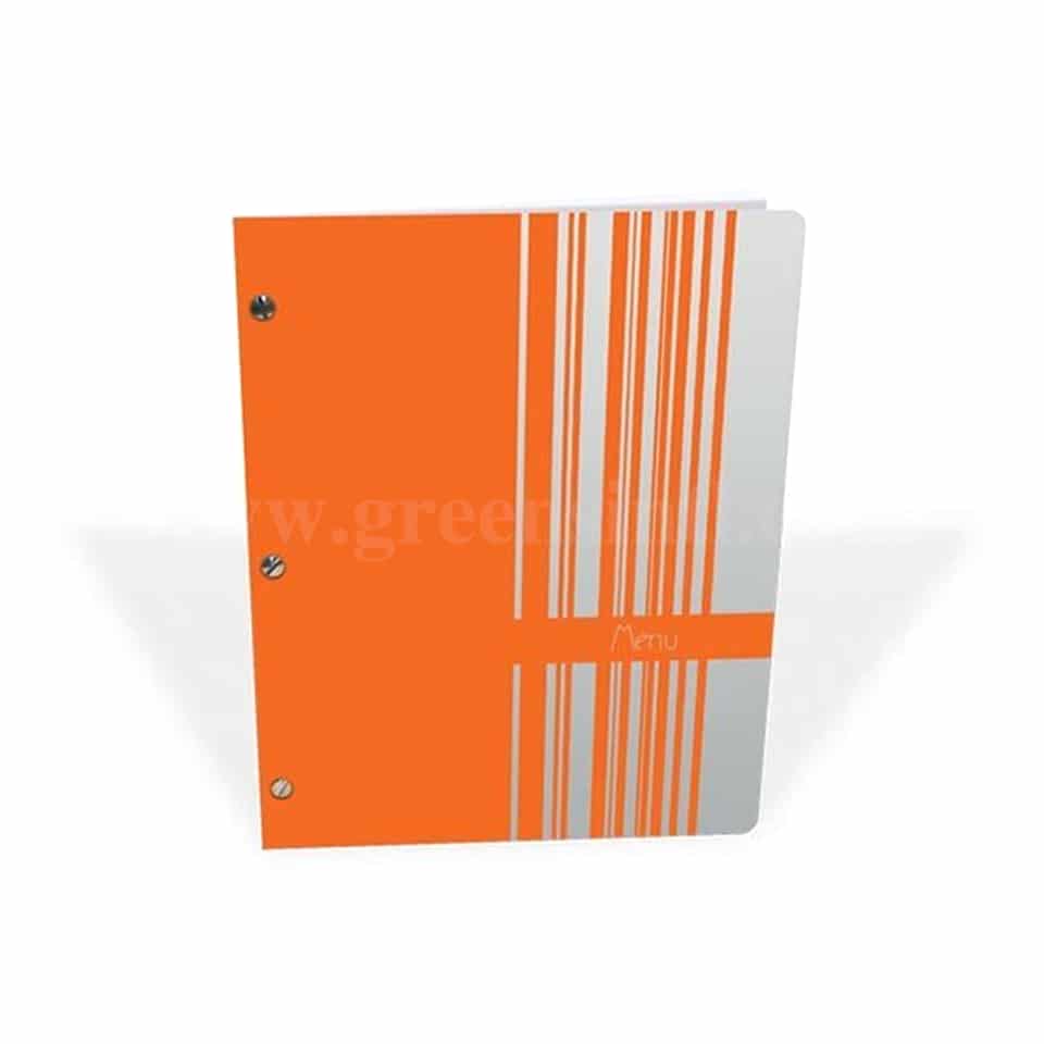 ETIQ-ETAL Orange Azur Menu Protectors With 5 Dividers 255 x 7 x 340 mm