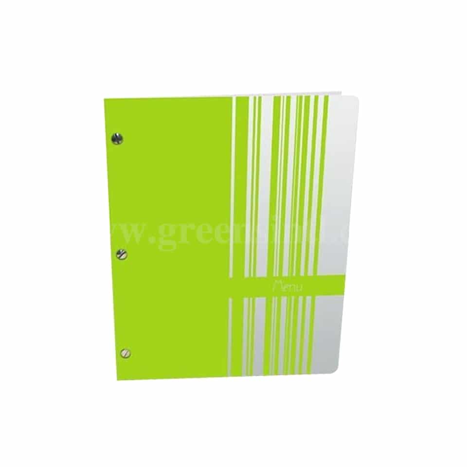 ETIQ-ETAL Green Azur Menu Protectors With 5 Dividers 255 x 7 x 340 mm