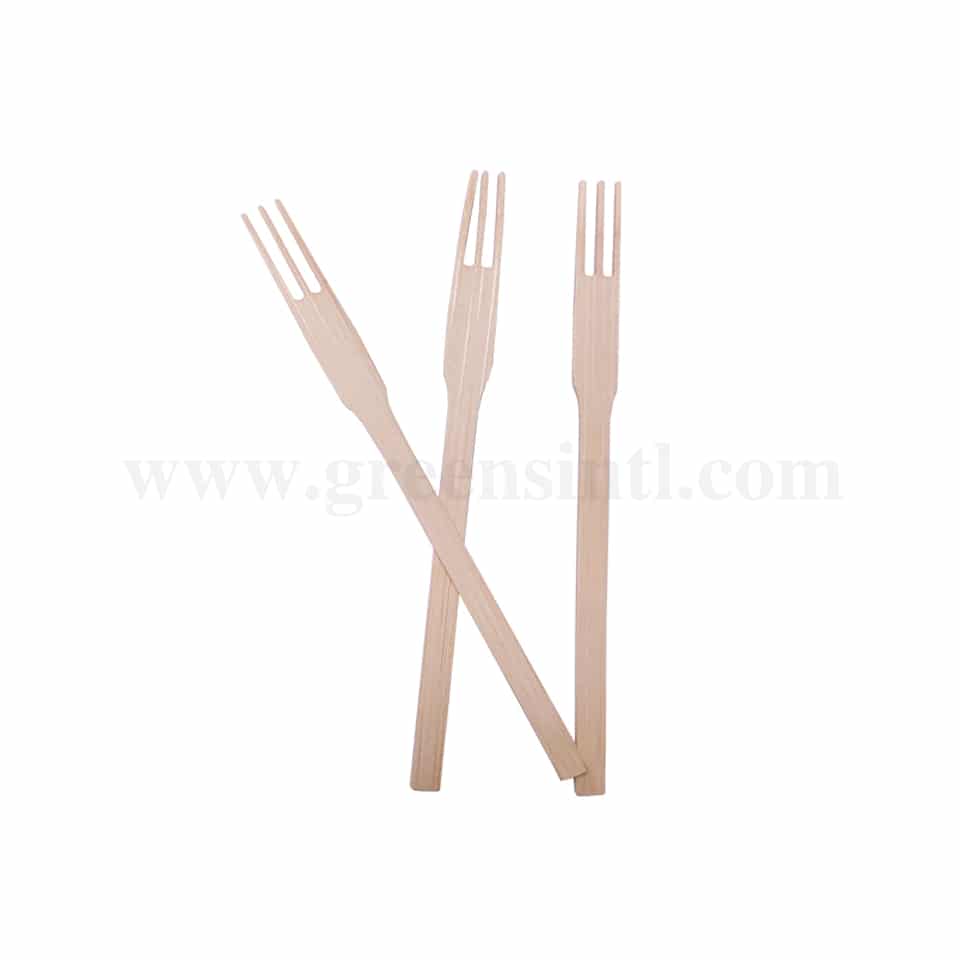 GREENS CHOICE Bamboo Fork 140mm-100 Pcs