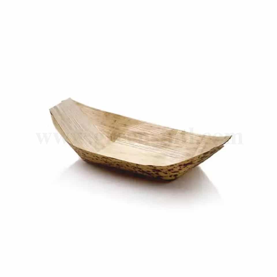 GREENS CHOICE Bamboo Leaf Boat 210 x 100 x 40 mm-50 Pcs