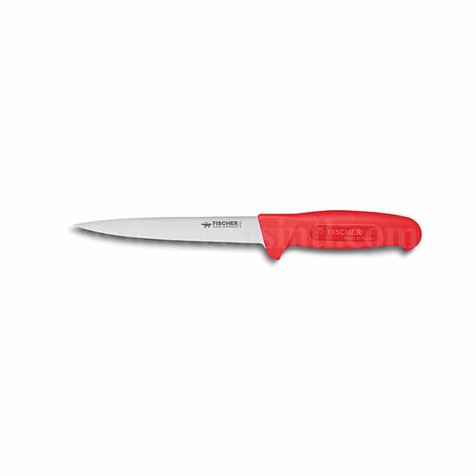FISCHER BARGOIN Boning Knife Red Handle 170 mm