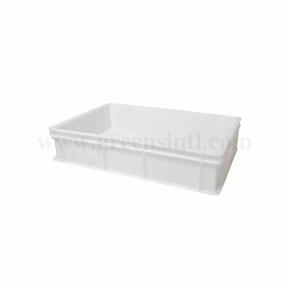 GENUS DEI Polyethylene Pizza Dough Case with Solid Base and Side White 600 x 400 x h 130 mm