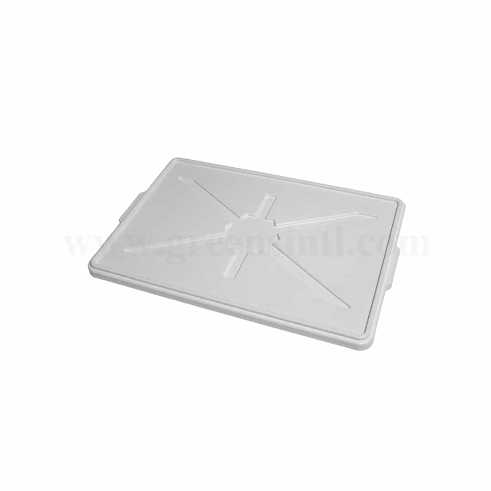 GENUS DEI Polypropylene Ergonomic Lid for Dough Case White 660 x 440 x h 20 mm
