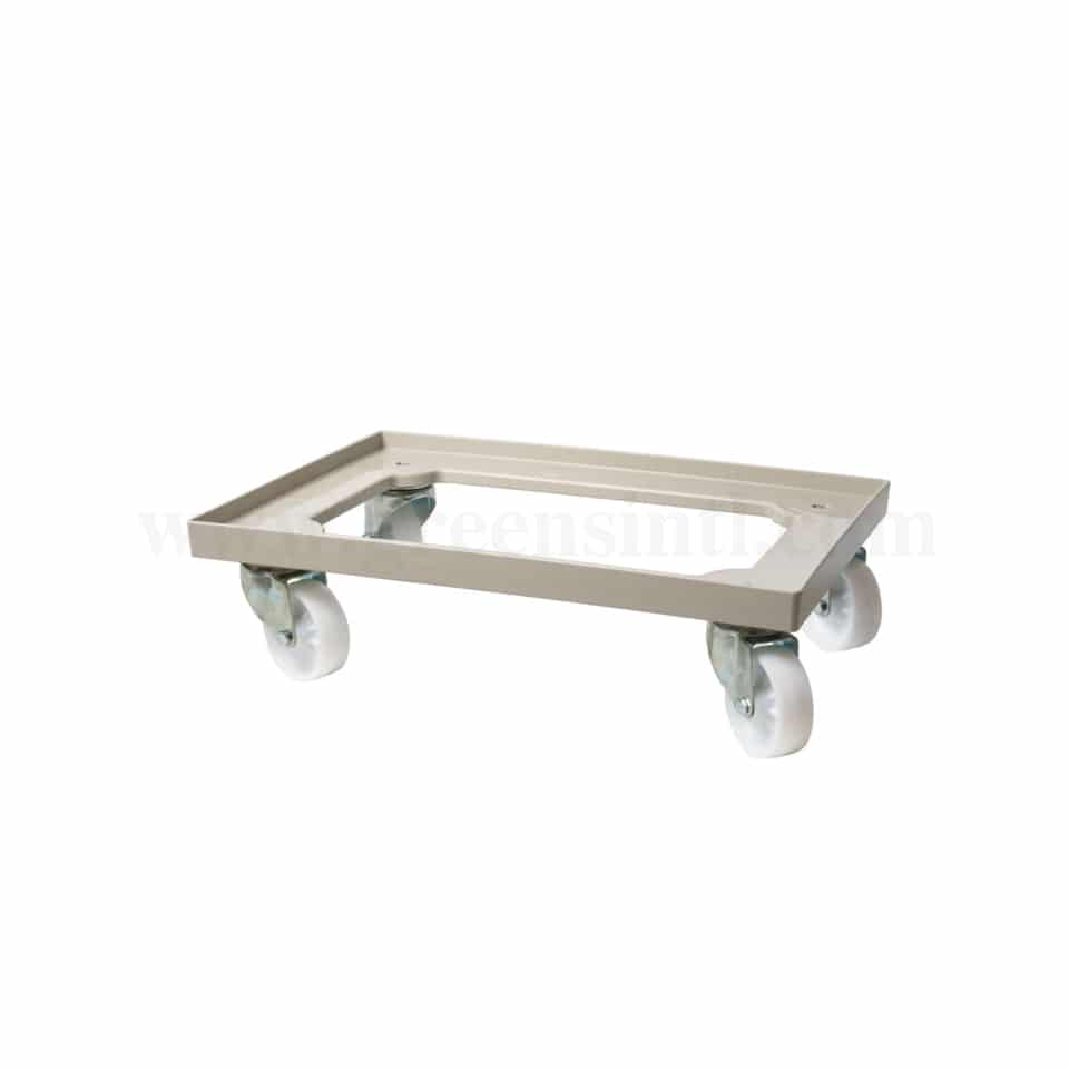 GENUS DEI ABS Cart for Pizza Cases Silk Grey 600 x 400 mm