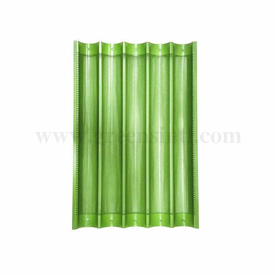 ITAL Teflon Coated Perforated Baguette Tray 600 x 400 x h 30 mm- 5 Channel
