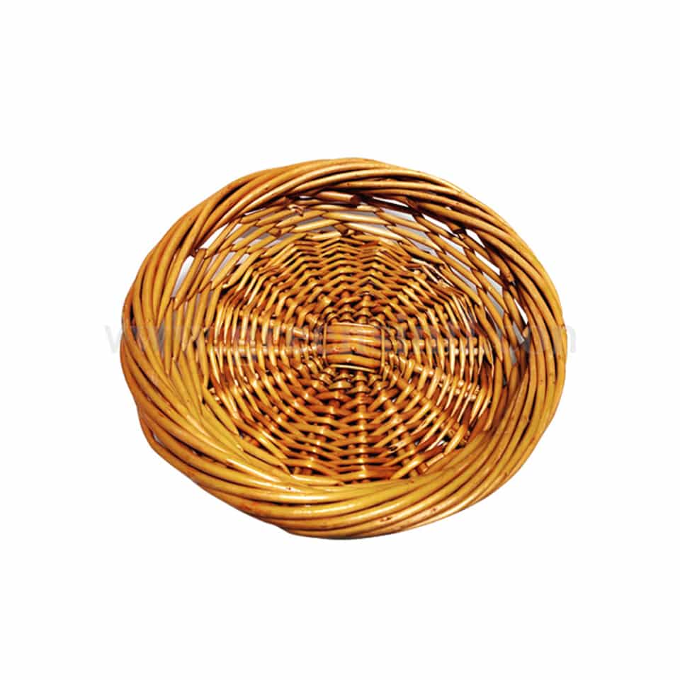GREENS Round Brown Basket Medium 225 x 185 x h 55 mm