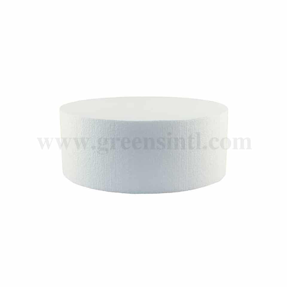 GREENS Styrofoam Pillar for Dummy Cakes Round h 125 x D 230 mm (h 5 x D 9 inch)