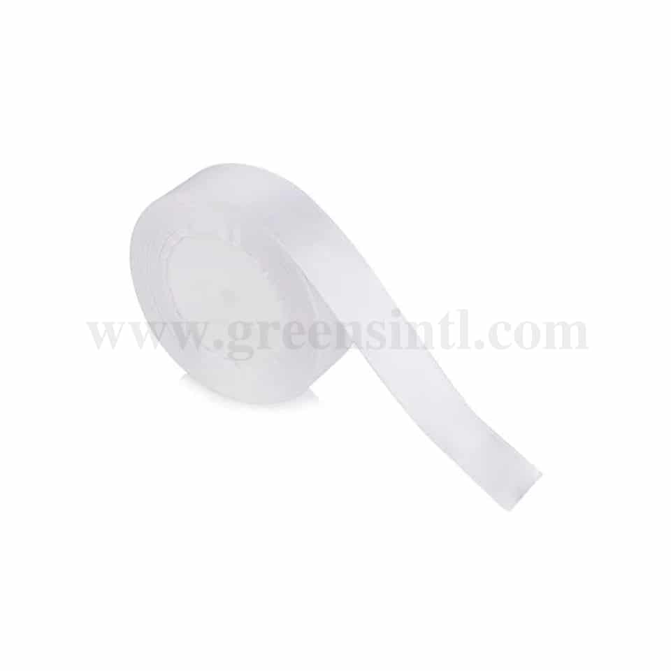GREENS Satin Ribbon White Width 0.5 Inch