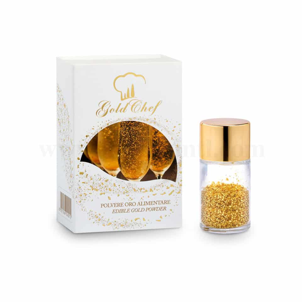 GOLD CHEF Edible Gold Powder 23kt- 125 mg