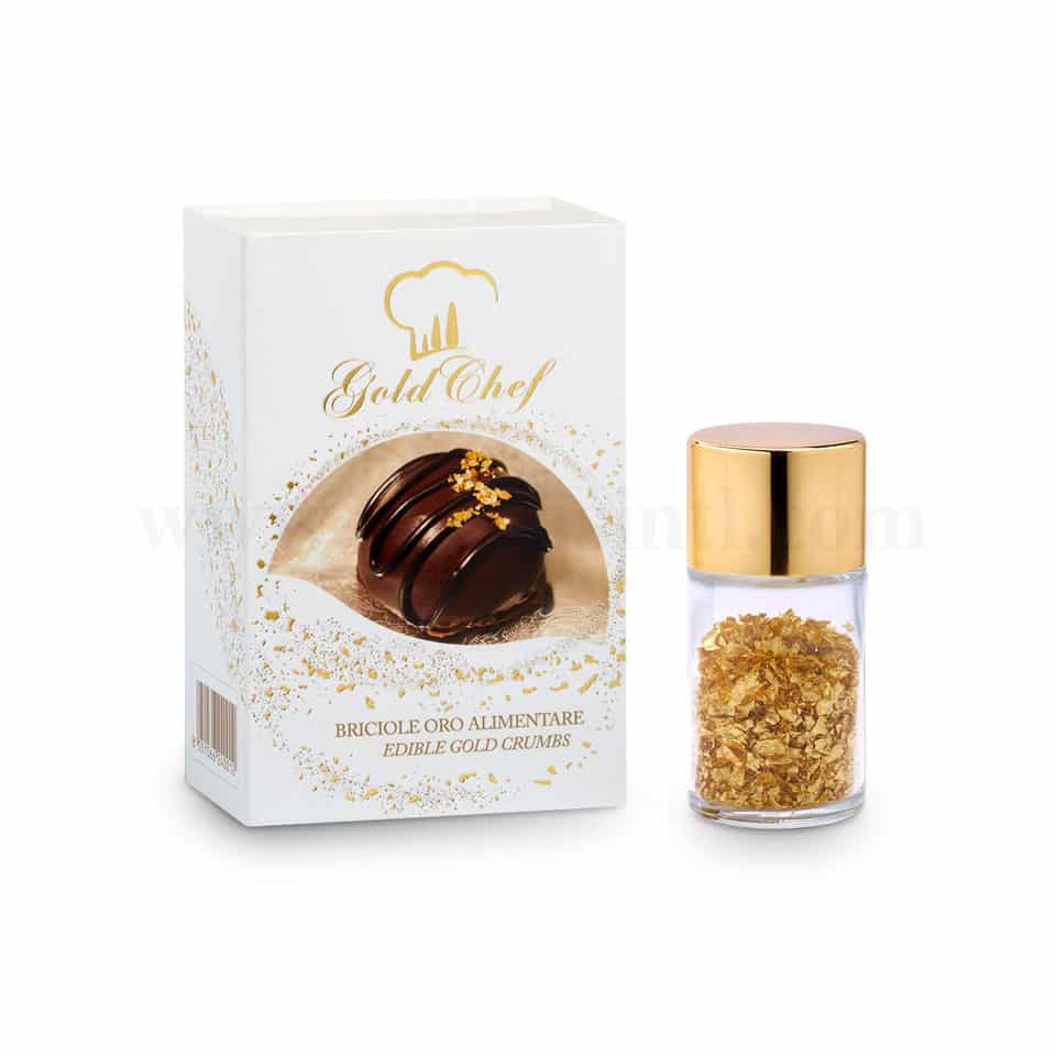 GOLD CHEF Edible Gold Crumbs 23kt- 125 mg