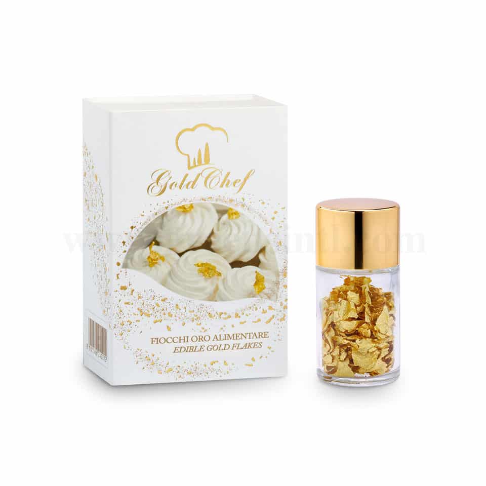 GOLD CHEF Edible Gold Flakes 23kt-3 g