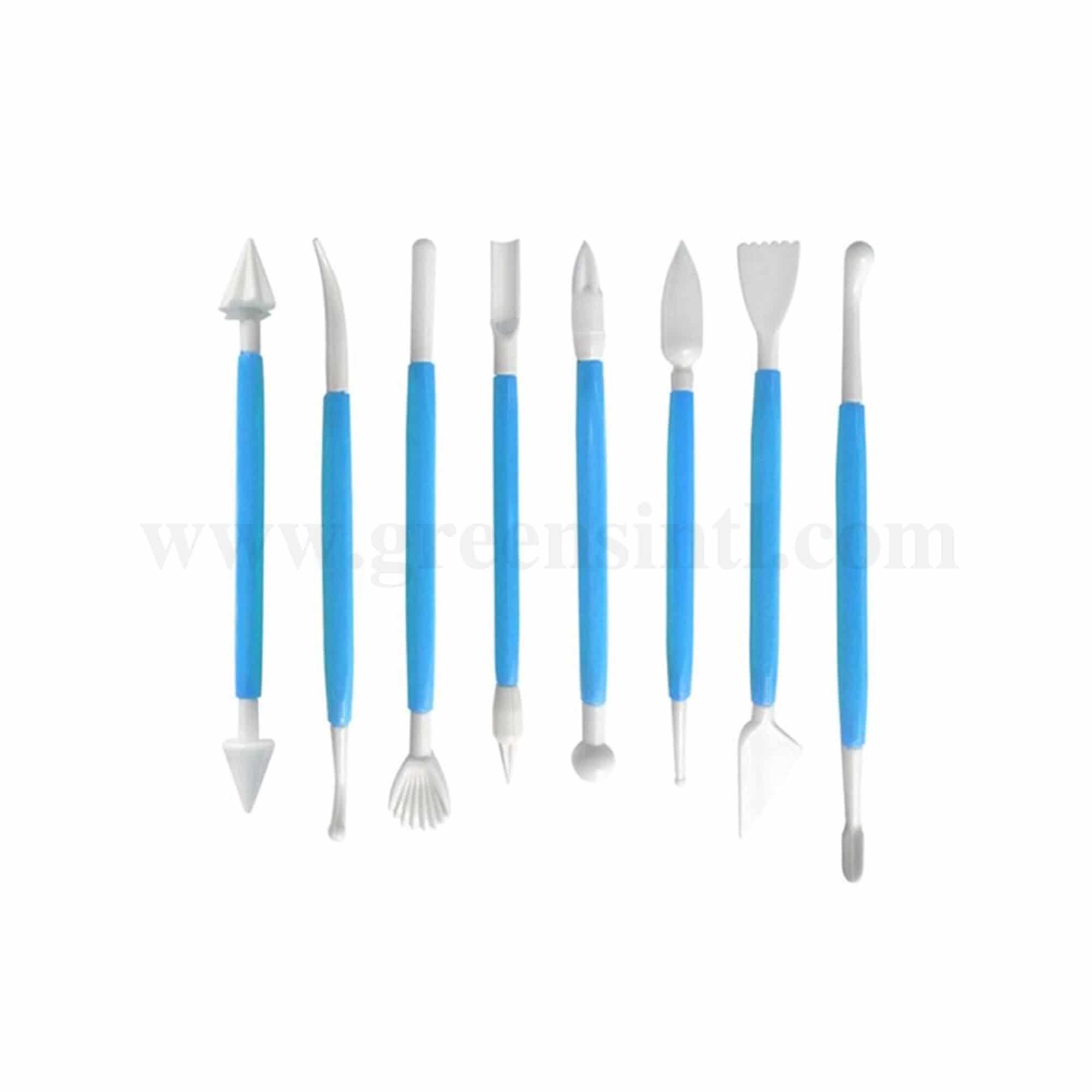 GREENS CHOICE Modelling Tools Blue Set of 8