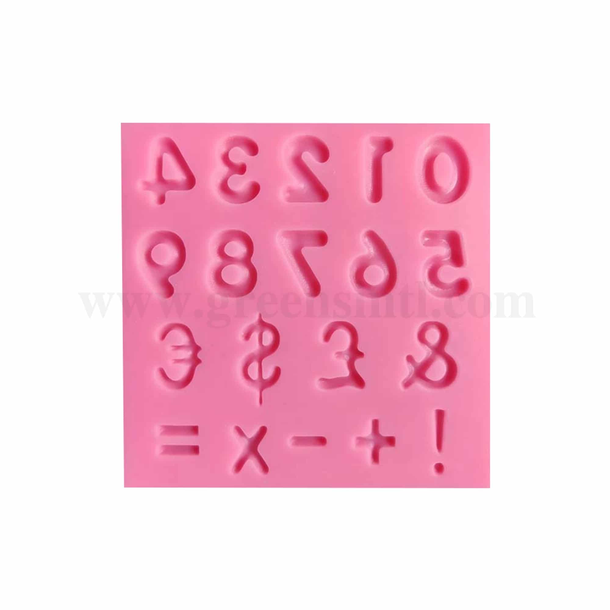 GREENS CHOICE Silicone Mould Numbers & Sign 105 x 106 mm