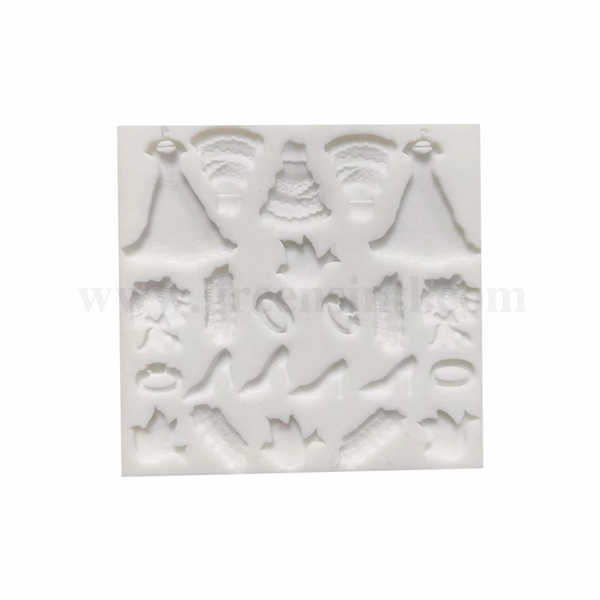 GREENS CHOICE Silicone Mould Dress & Shoes 110 x 105 x 10 mm