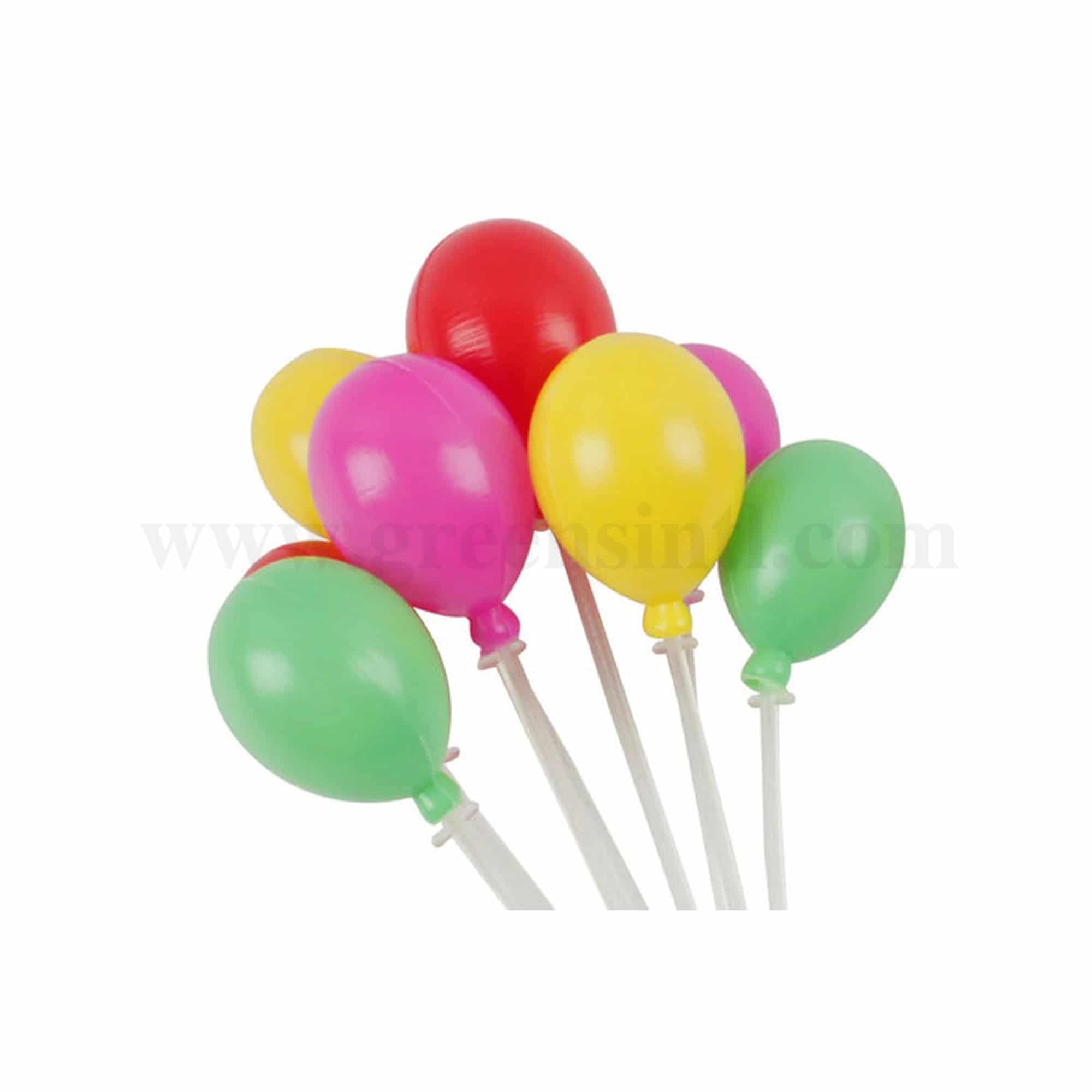 GREENS CHOICE Plastic Balloon Topper 100 mm-36 Pcs